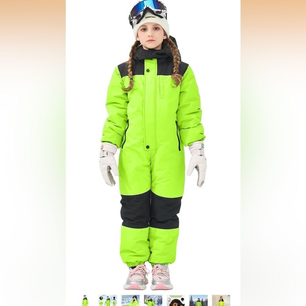 NWT Size 116- or 5-7 Kids One Piece Snow Suit